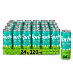 Sprite Carbonated Soft Drink  Citrus Mint 24 pcs 320 ml
