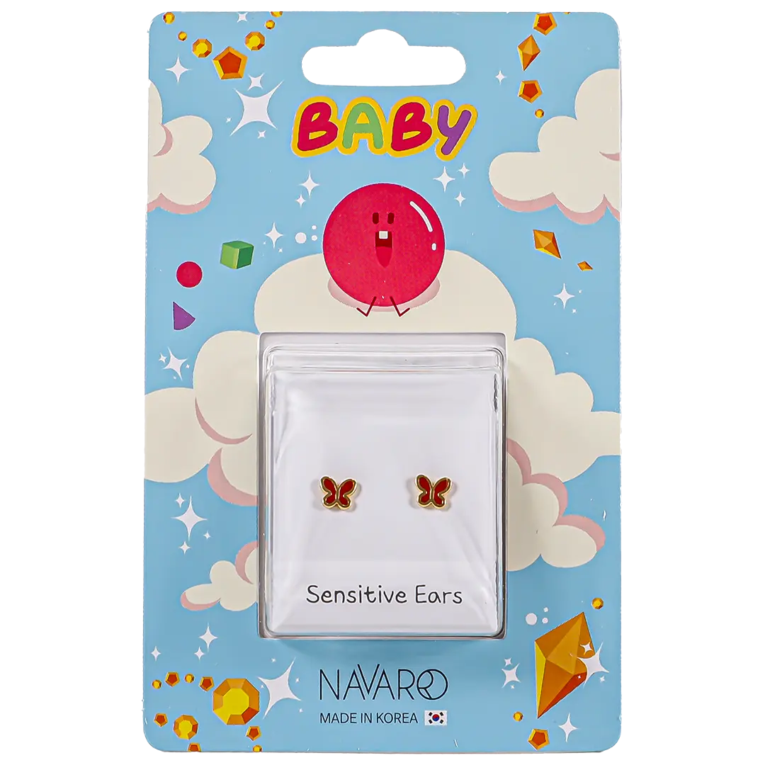 Navaro Medical Earrings Designed For Babies Gold G107 - view 1