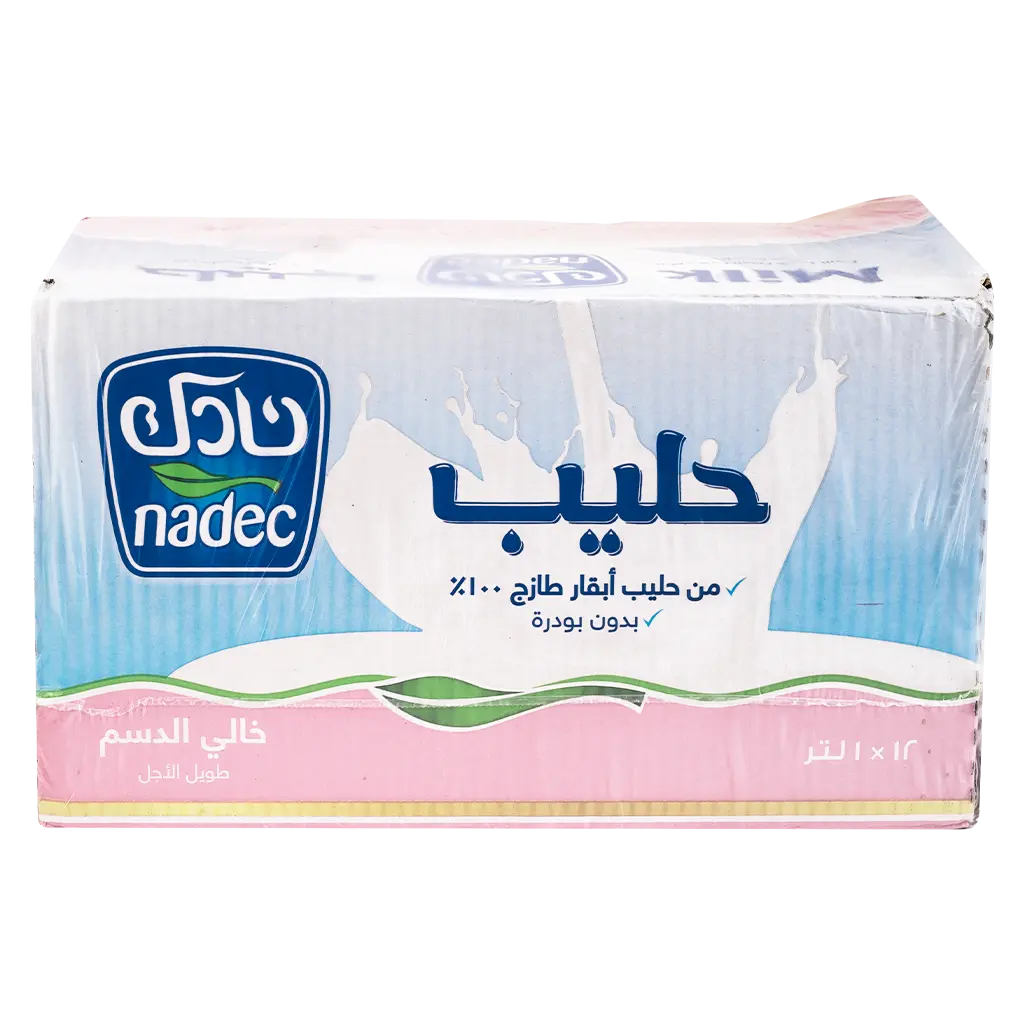 Nadec Skimmed Fat Milk 12 pcs 1 L - view 2