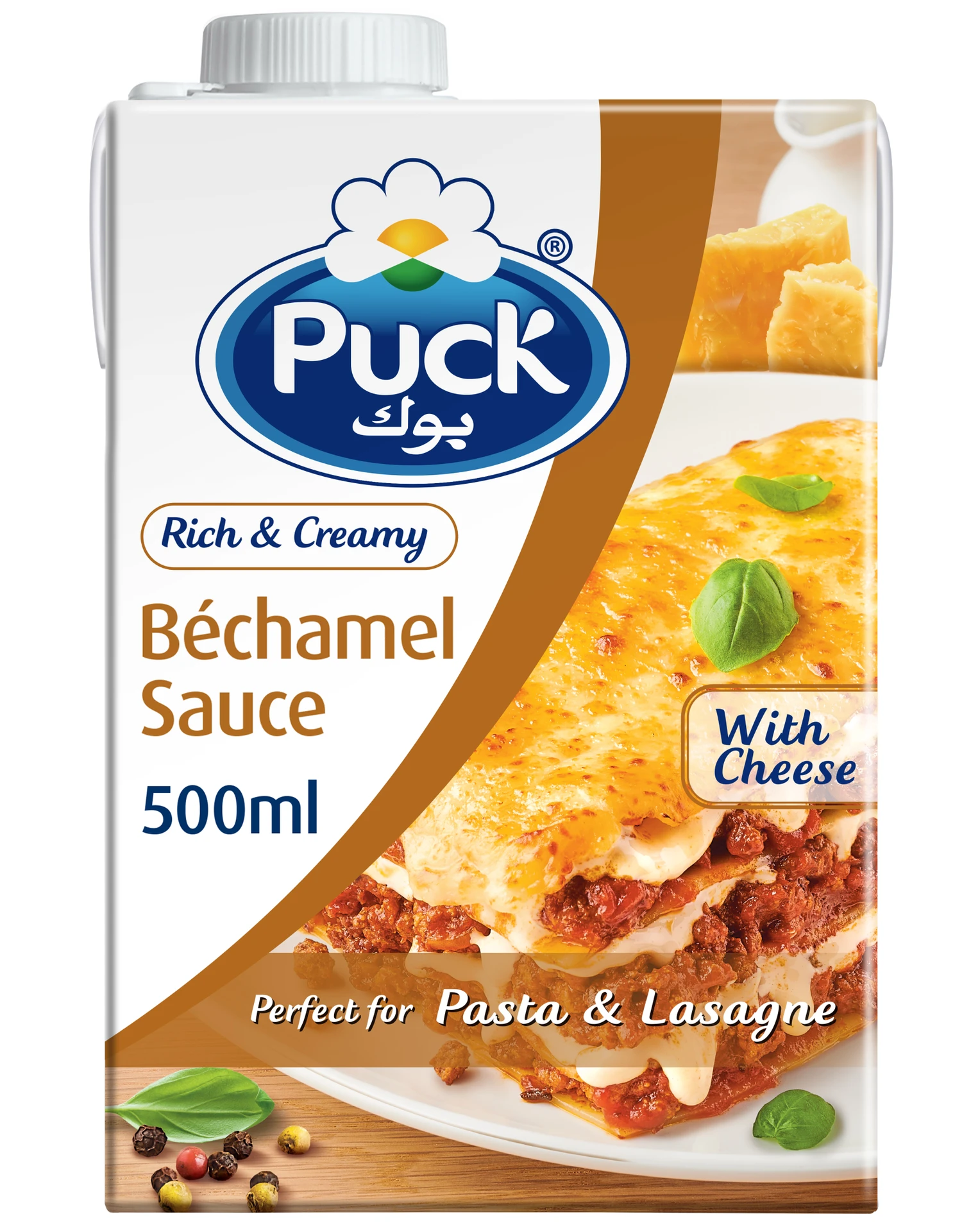 Puck Bechamel Sauce With Cheese 500 ml
