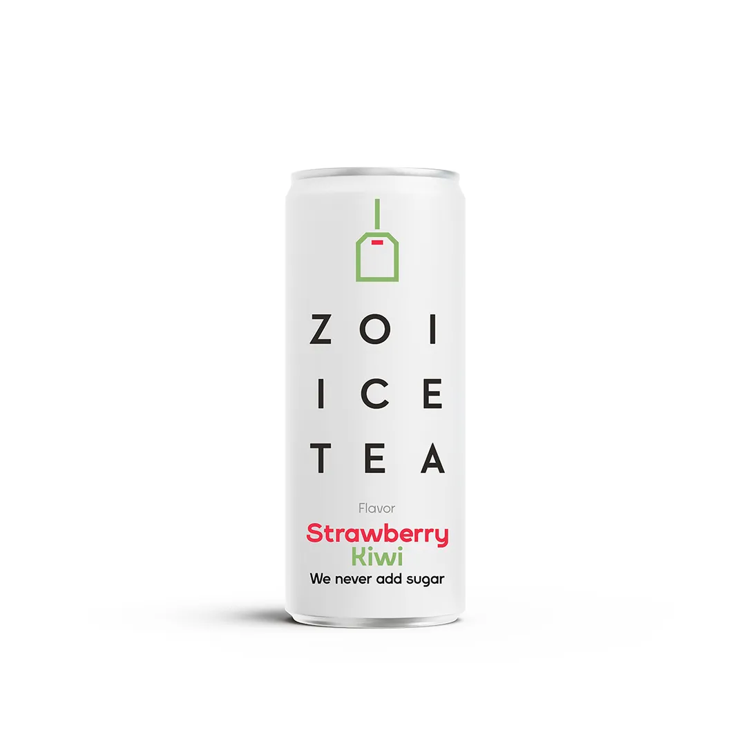 Buy Zoi Ice Tea Strawberry Kiwi Flavour 320 ml | Ninja Saudi Arabia