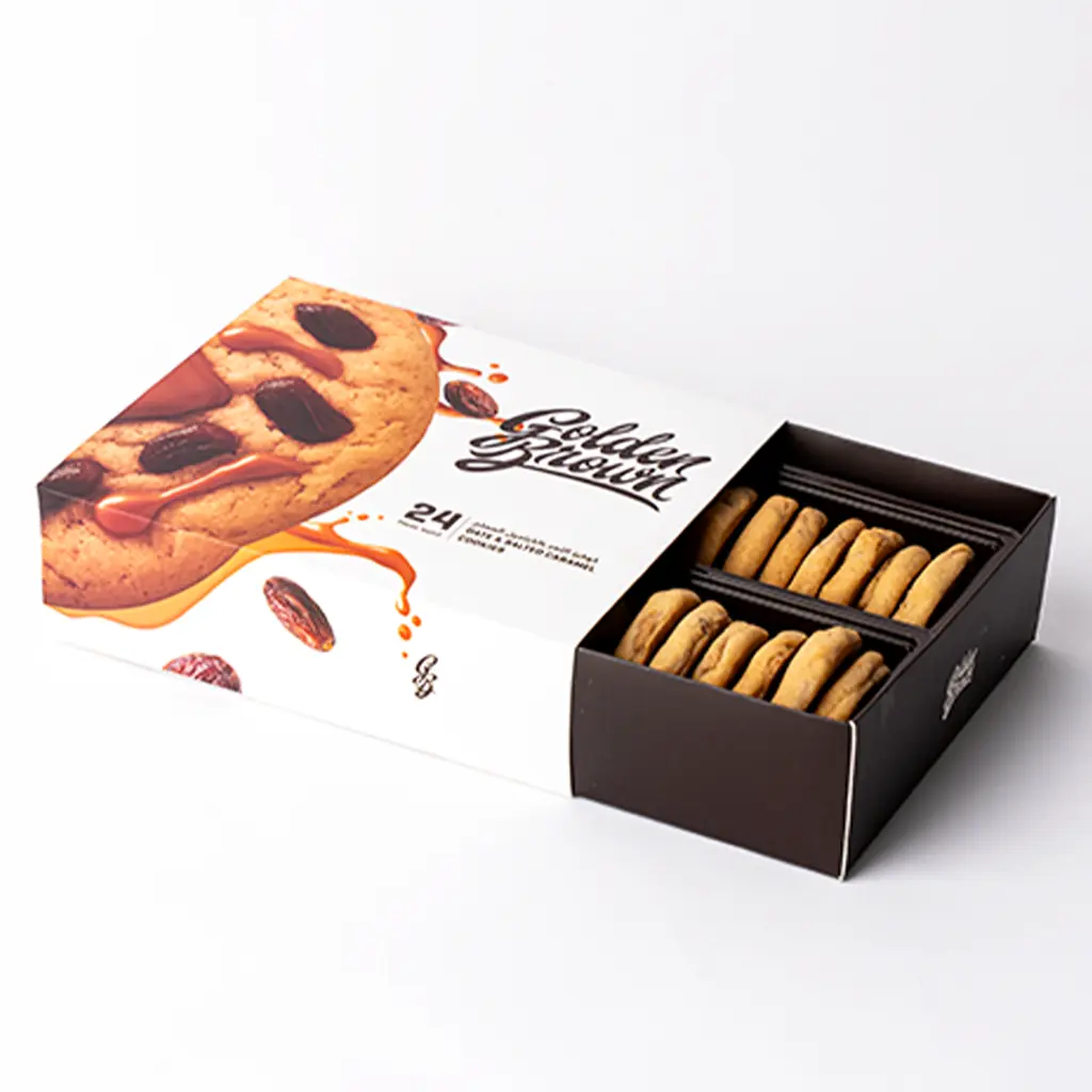 Golden Brown Date and Salted Caramel Cookies 24 pcs 360 gm - view 2