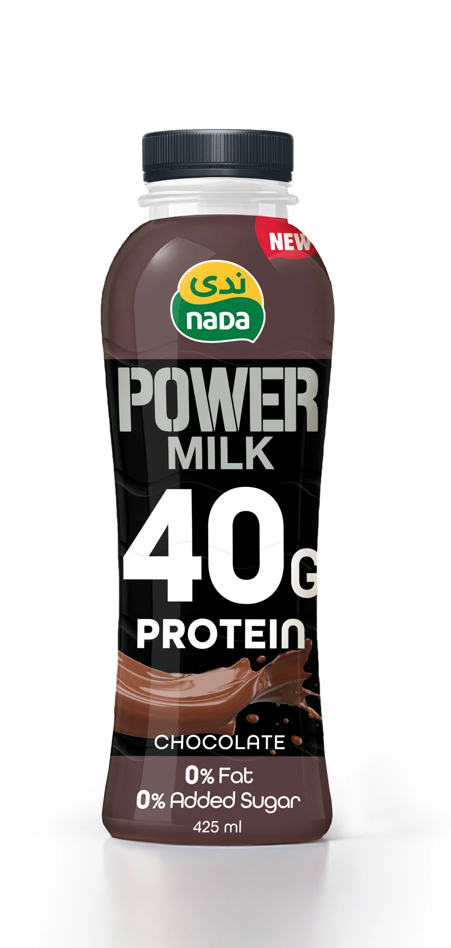 Nada Power Milk Protein 0% Fat & 0% Added Sugar Chocolate Flavor 425 Ml