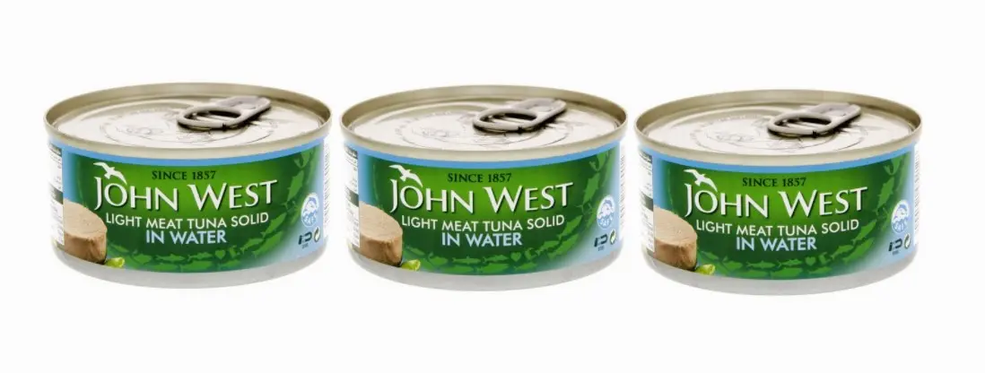 John West Light Meat Tuna Chunks In Water 170GmX3 - view 1