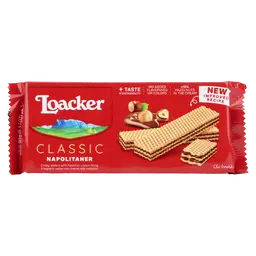 Loacker Classic Napolitaner Wafer Hazelnut 90 gm