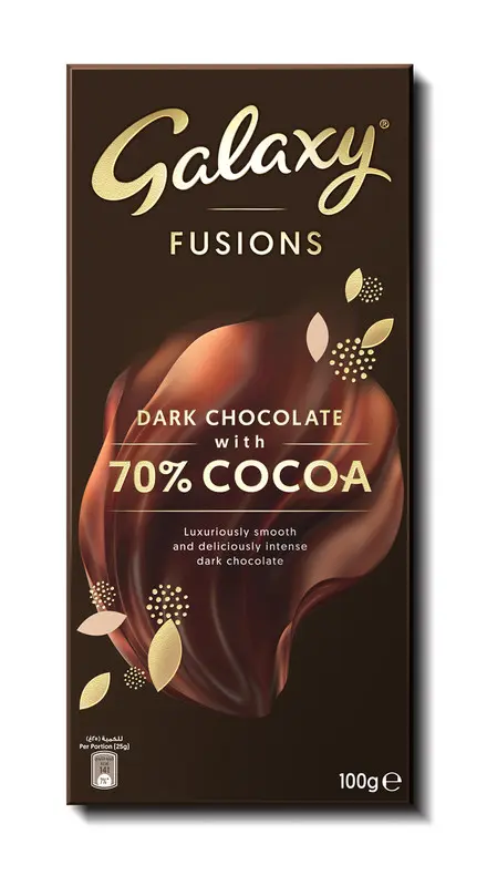 Galaxy Fusions Dark Chocolate 70% Cocoa 100 gm - view 1