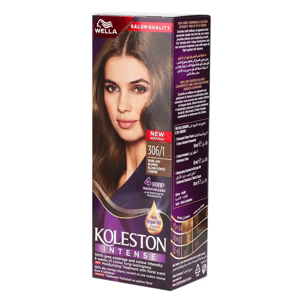 Wella Koleston Hair Colour Creme 306/1Dark Ash Blonde 100 ml - view 1