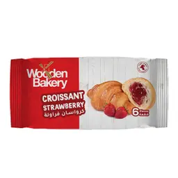 Wooden Bakery Packed Croissant Strawberry Family Pack 6x65 g