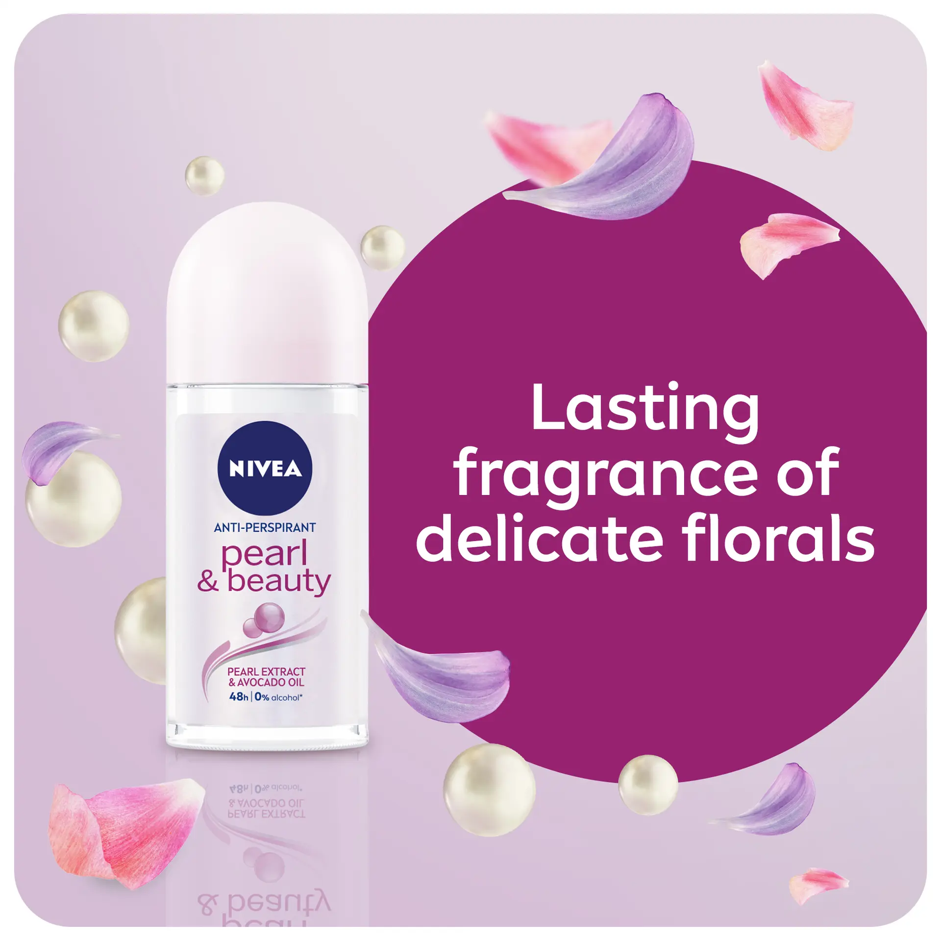 Nivea Deodorant Roll For Women Pearl Beauty 50 ml - view 5