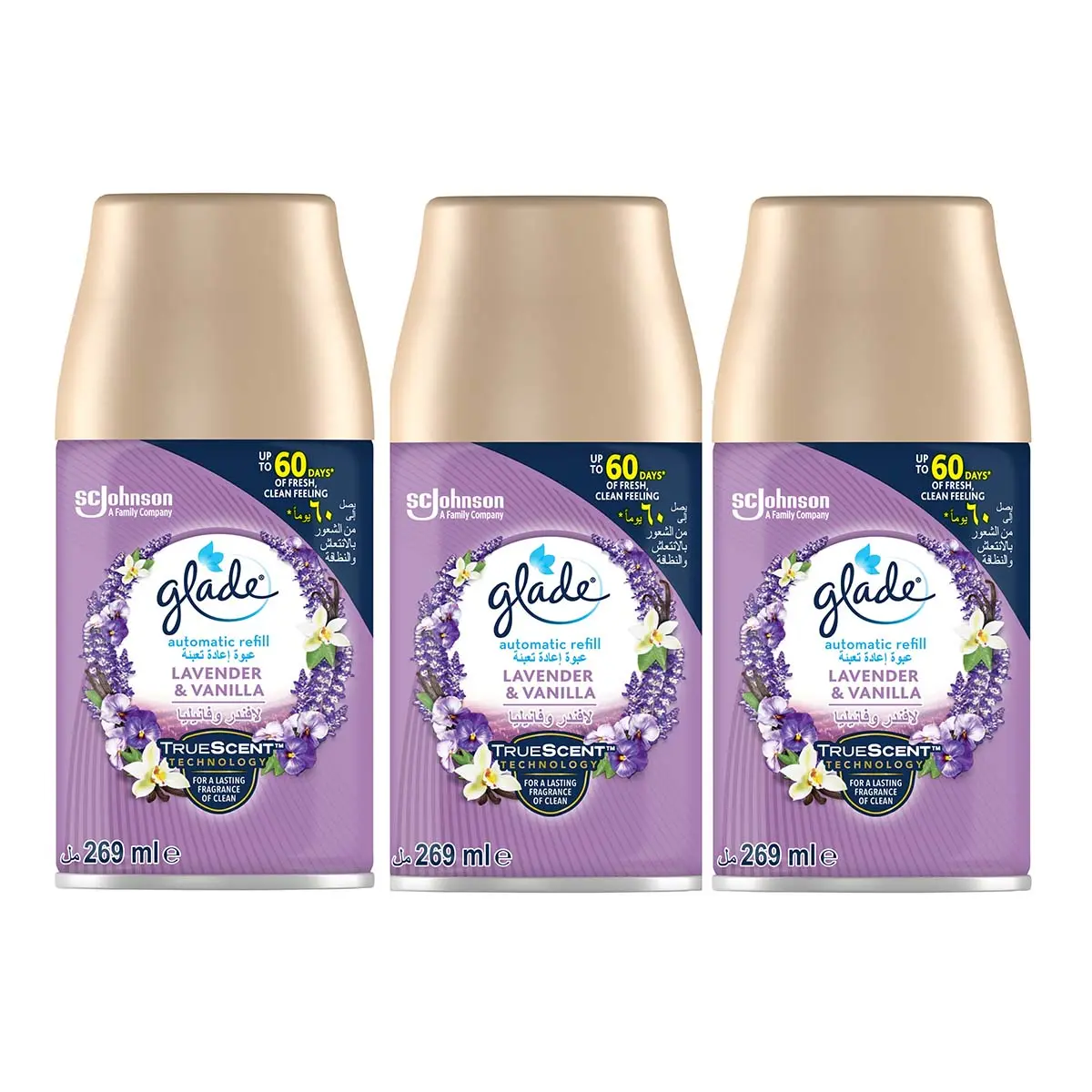 Glade Automatic Refill Lavendar & Vanilla 269 ml 3 Pcs - view 1