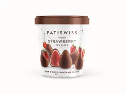  Patiswiss Ice Cream Milk and White Chocolate Strawberry Bites 130 ml