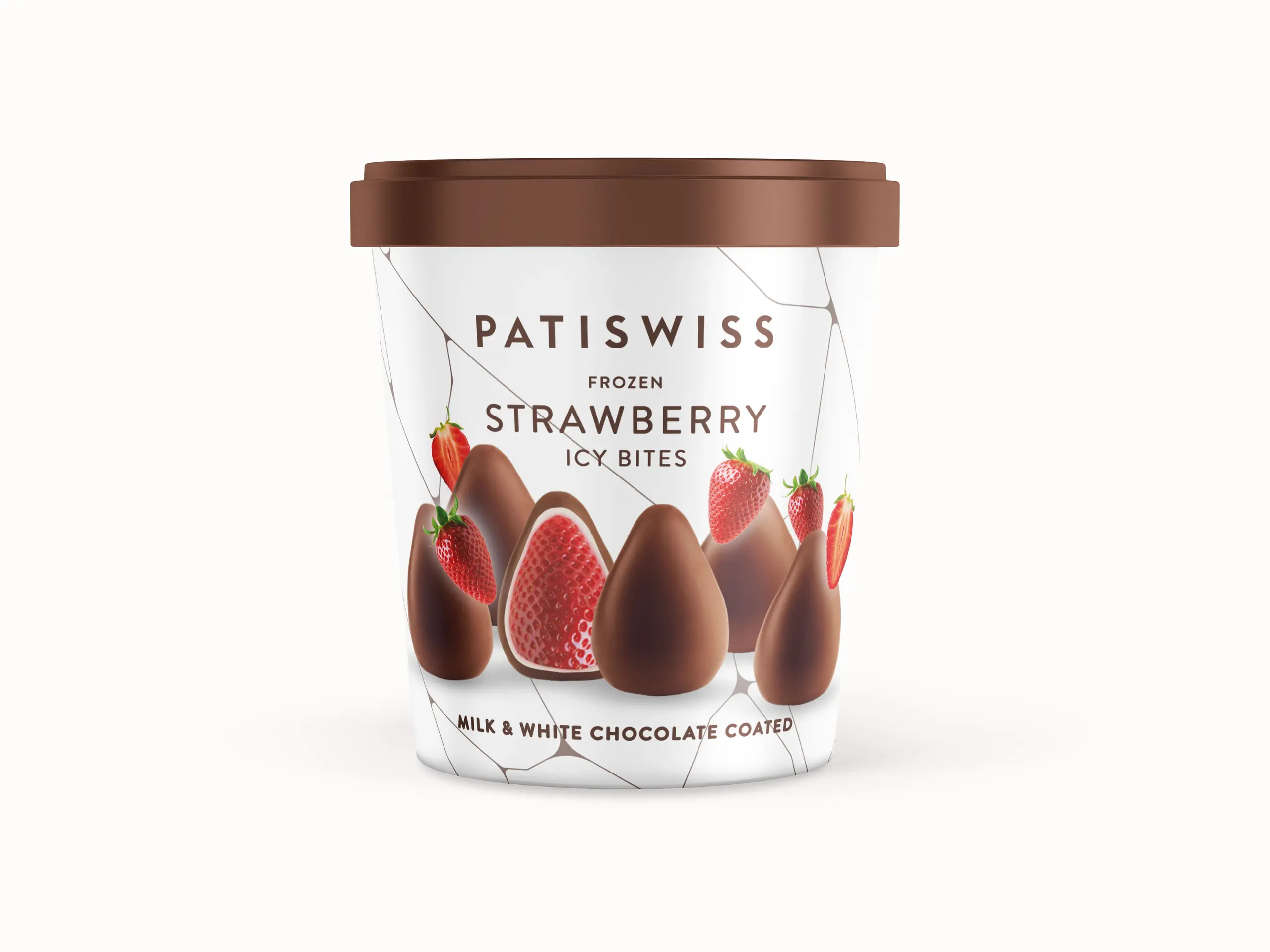  Patiswiss Ice Cream Milk and White Chocolate Strawberry Bites 130 ml - view 1