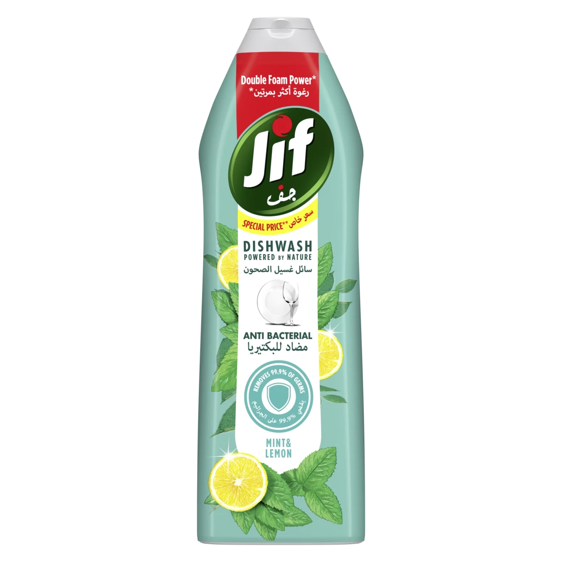 Jif Antibacterial Dishwashing Liquid Mint & Lemon 670ml
