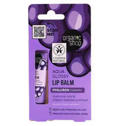 Organic Shop Lip Balm with Hyaluronic Acid & Blackcurrant 10 ml