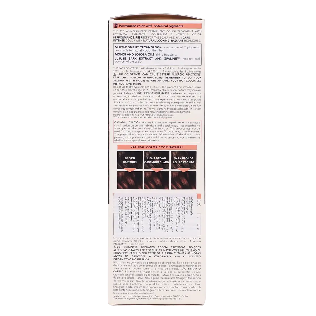 Phyto Color Hair Dye 5.35 Chocolate Light Brown - view 4