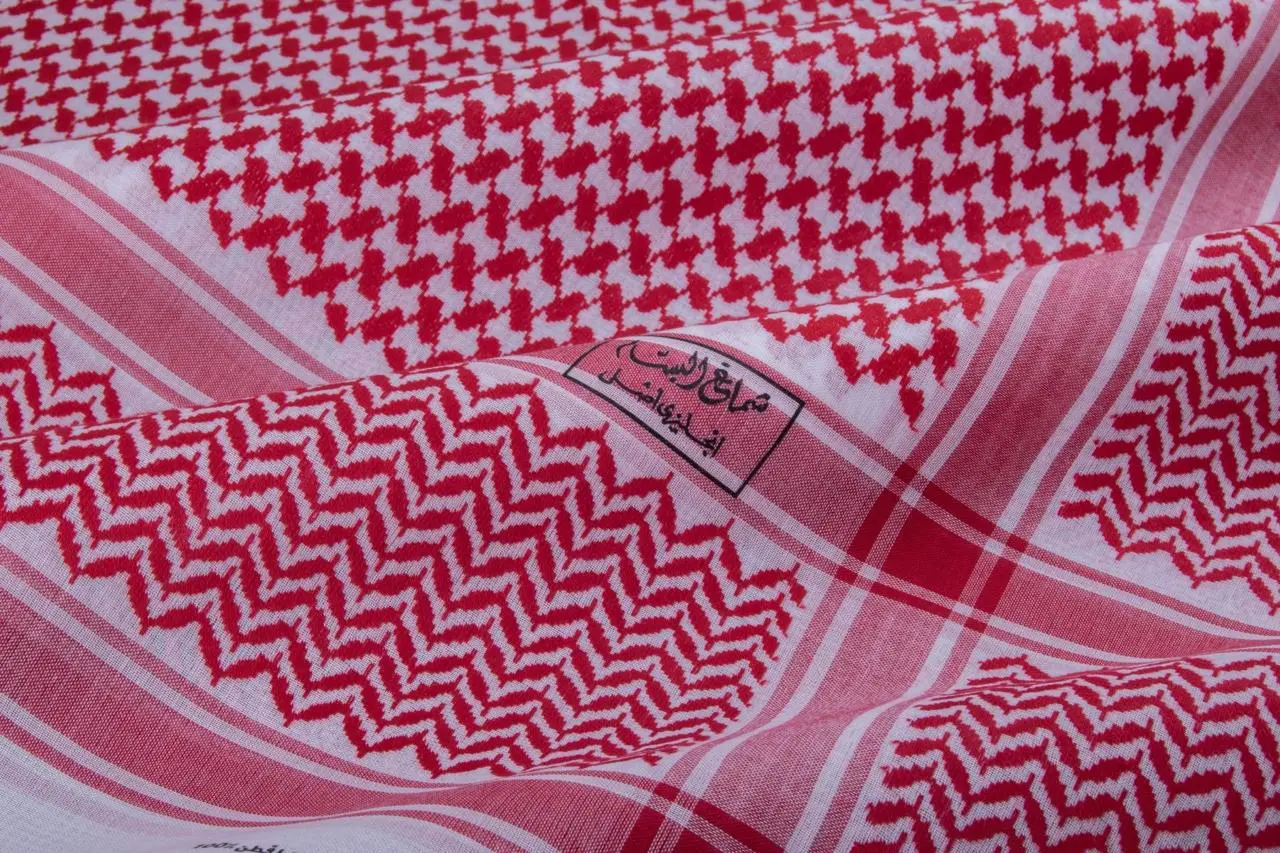 AL Bassam Shemag Black Seal English  Size 55 - view 2
