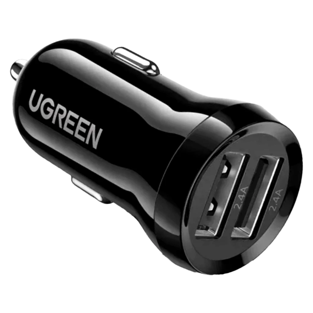 Ugreen Dual Usb Car Charger 24W - Black
