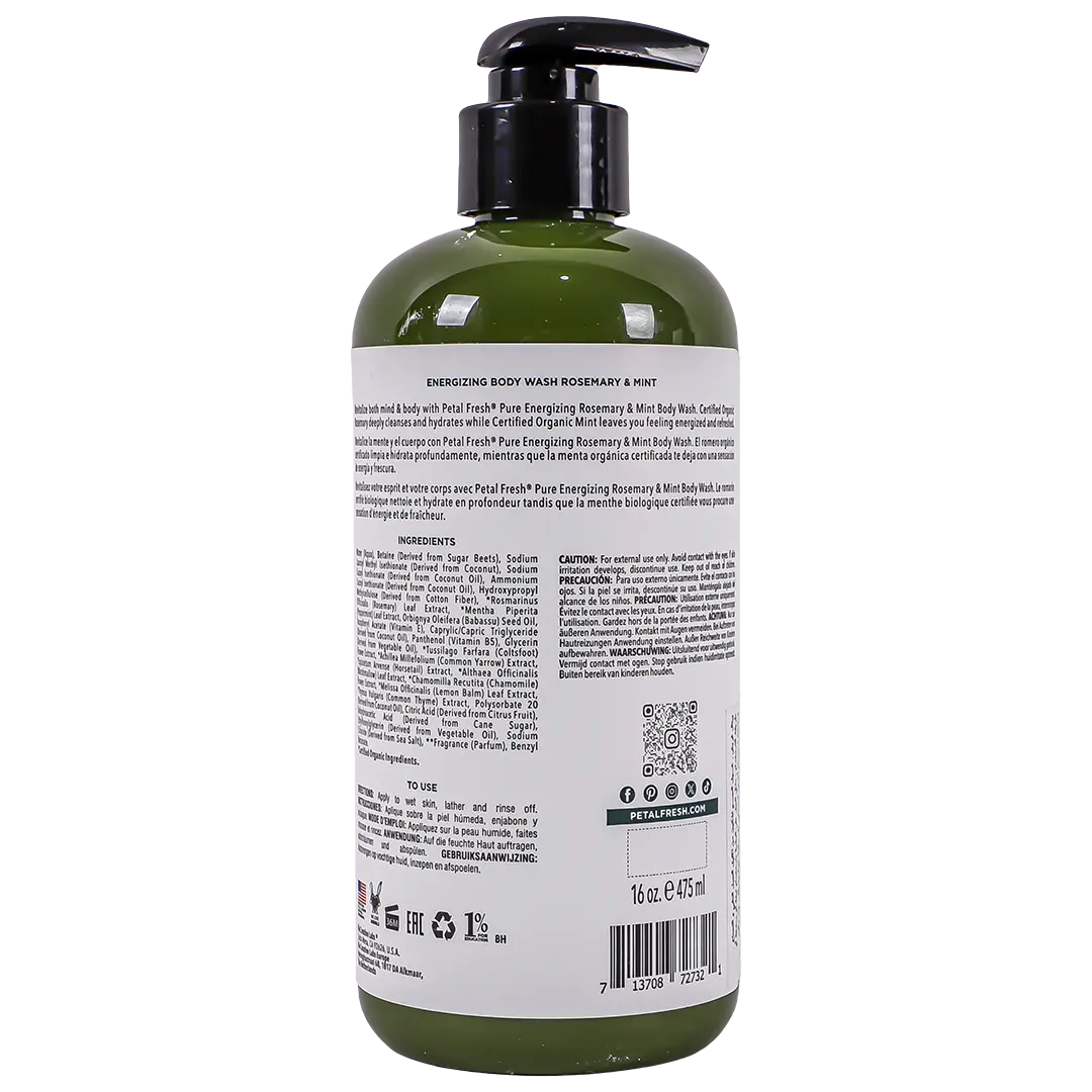 Petal Fresh Pure Rosemary And Mint Bath And Shower Gel 475 ml - view 2