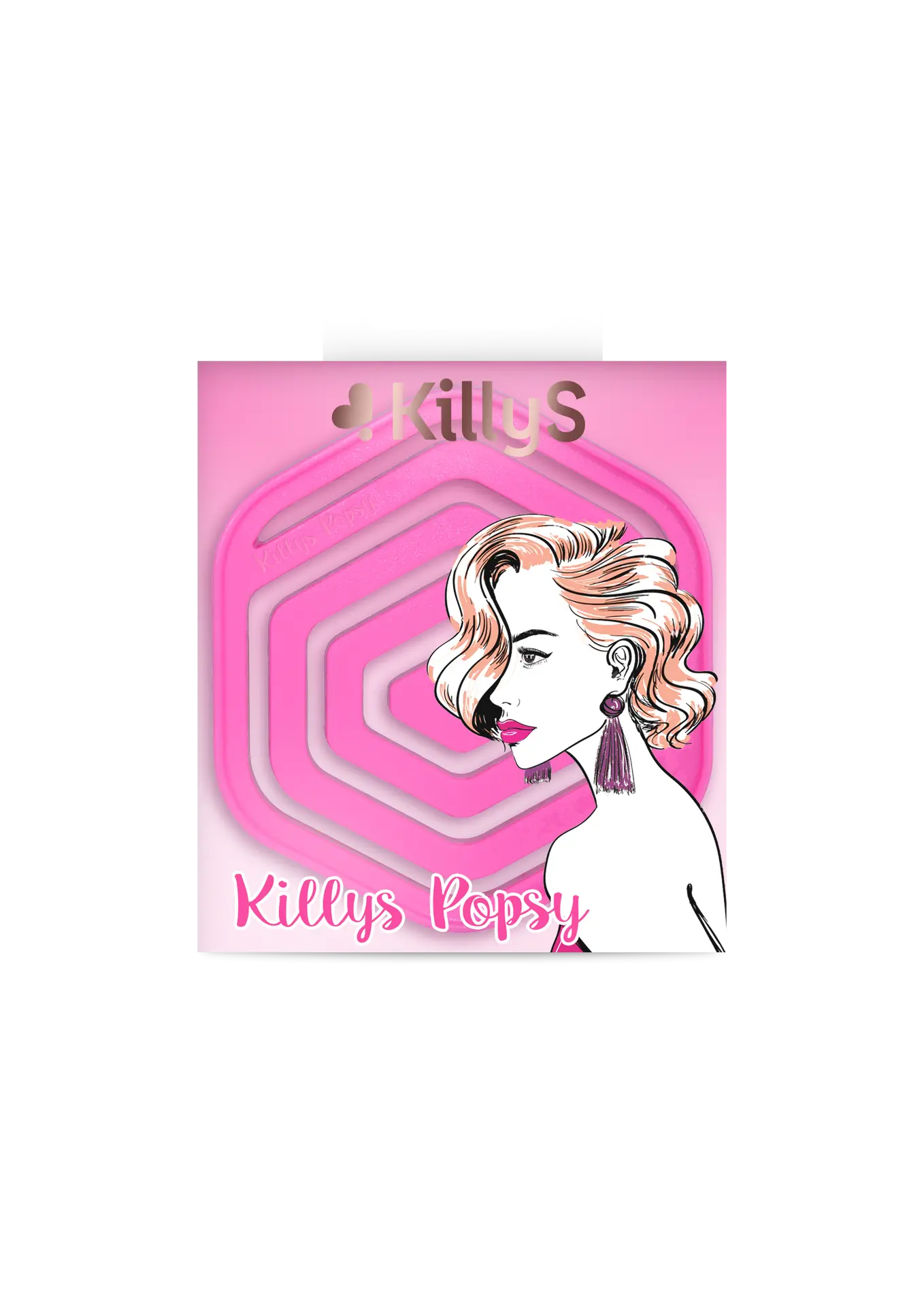 Killy'S Popsy Ultra Light Brush With Nylon Pins Pink  - view 4