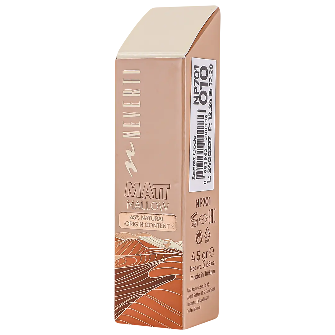 Neverti Matt Mallow Lipstick Secret Code 010 - view 3