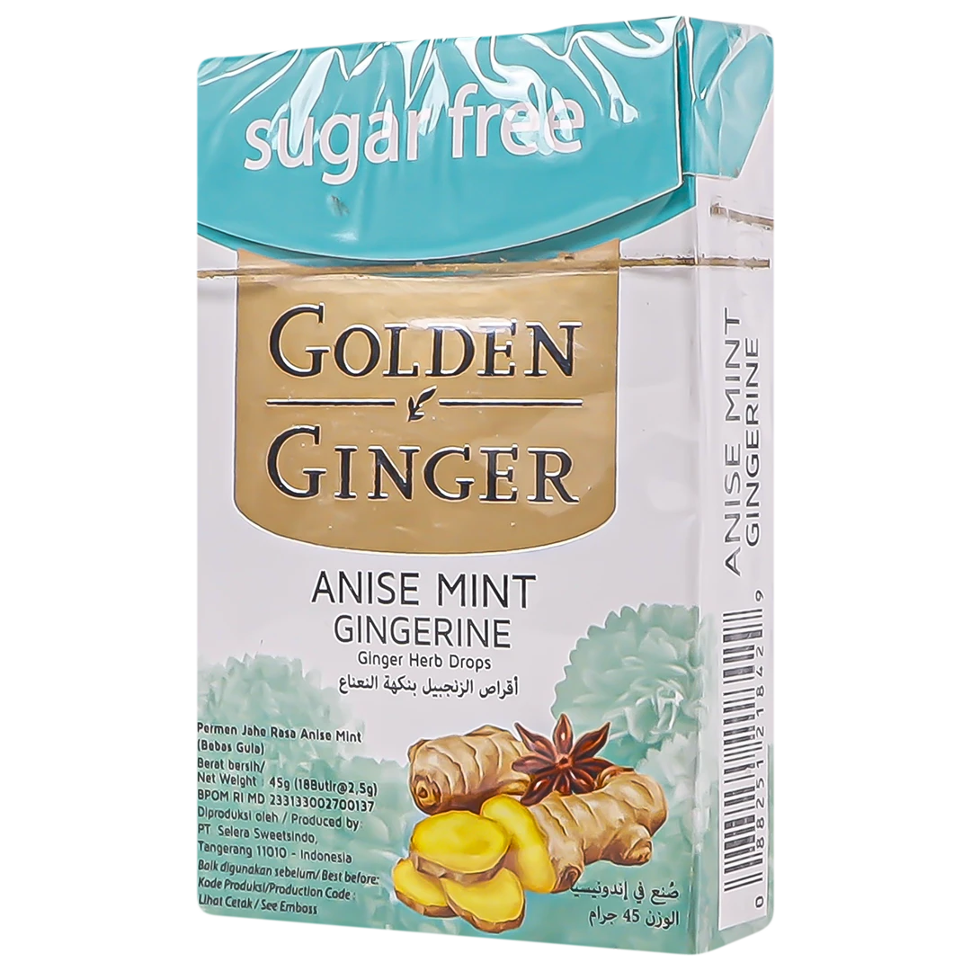 Golden Ginger Tablets With Mint Flavor 45 gr