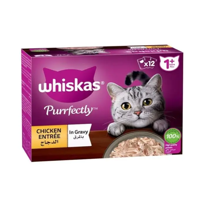 Whiskas Purrfectly Chicken 85GmX12 - view 1
