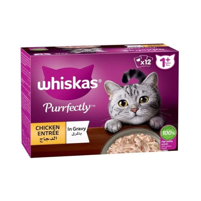 Whiskas Purrfectly Chicken 85GmX12