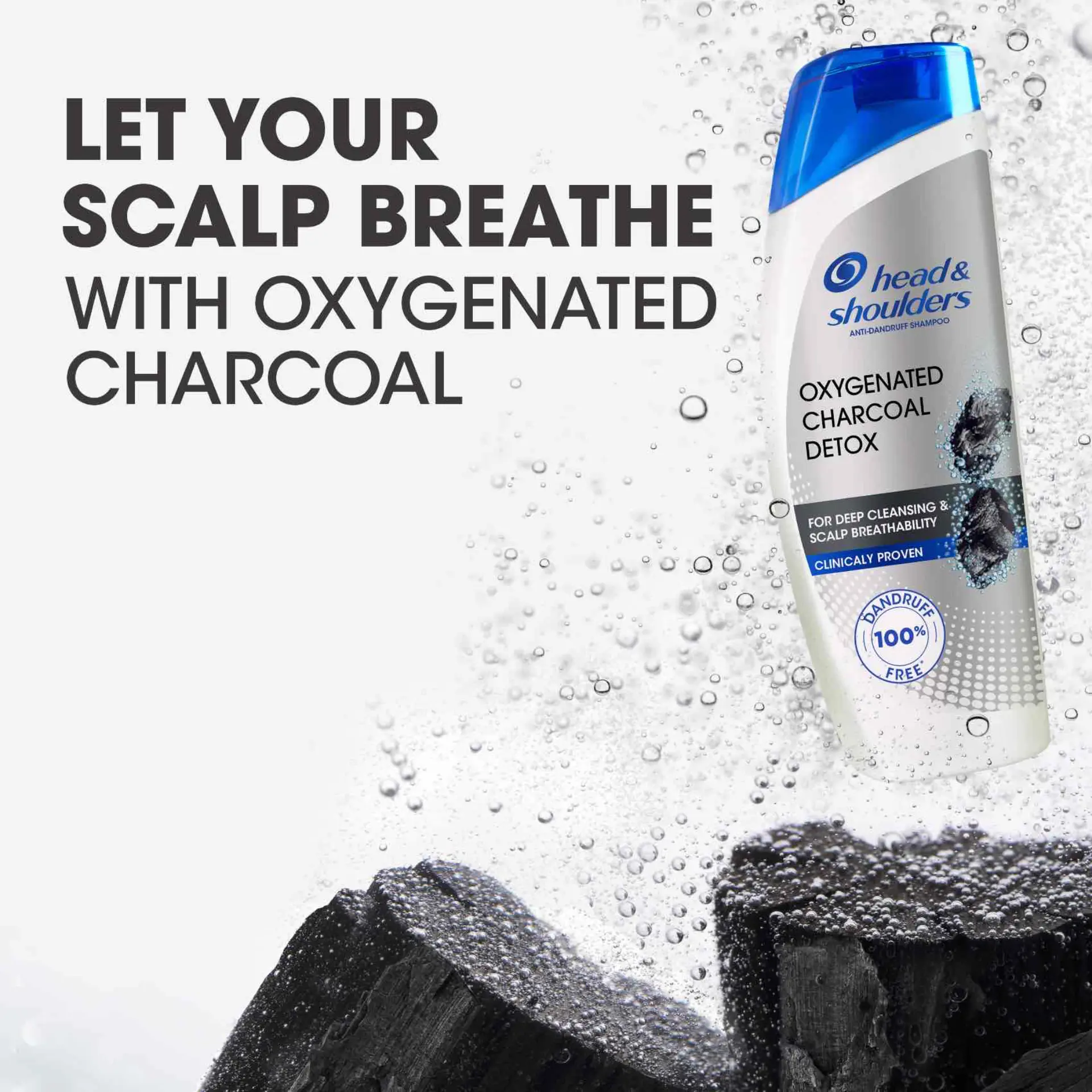 Head & Shoulders Anti-Dandruff Shampoo Oxygenated Charcoal Detox 1L  - view 2