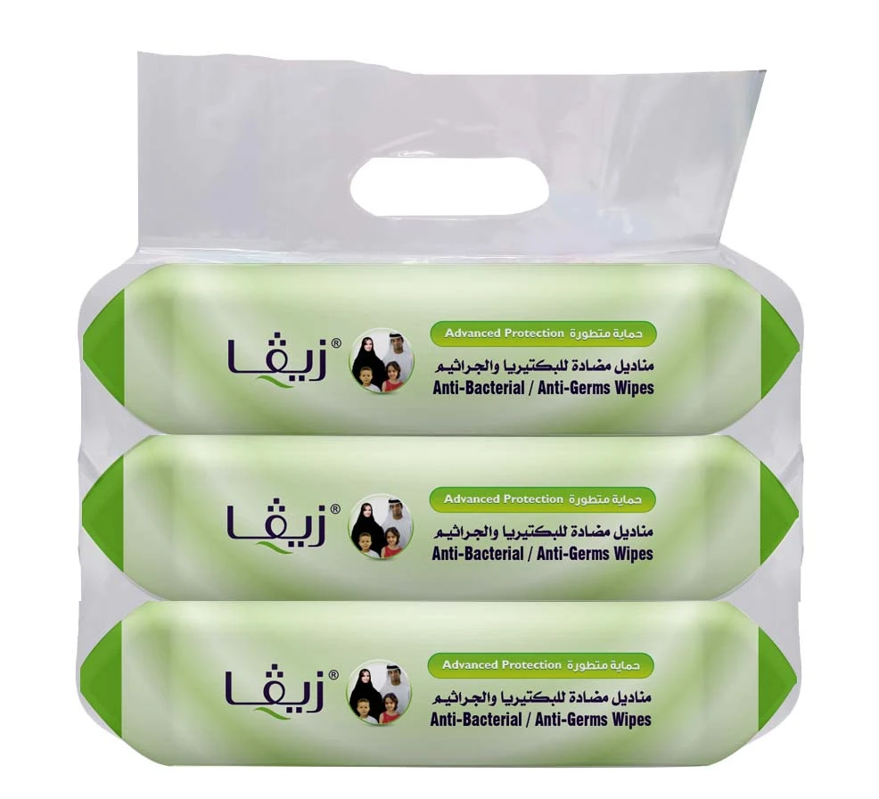 Ziva Antibacterial Multipurpose Scented Wipes 80WipesX3