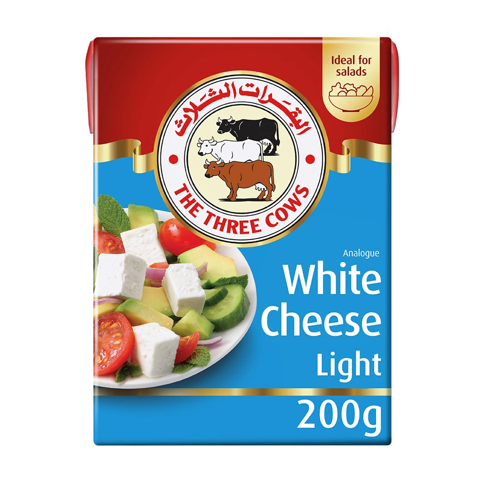 The Three Cows Light Analogue White Cheese 200 gm