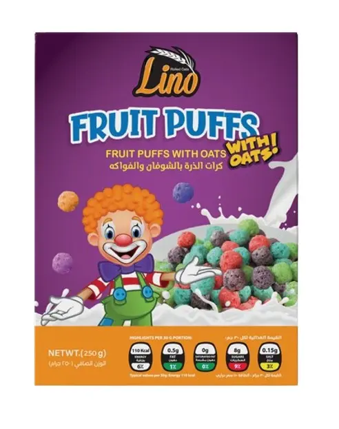 Lino Cereal Fruits Puffs With Oats 250 Gm - view 1