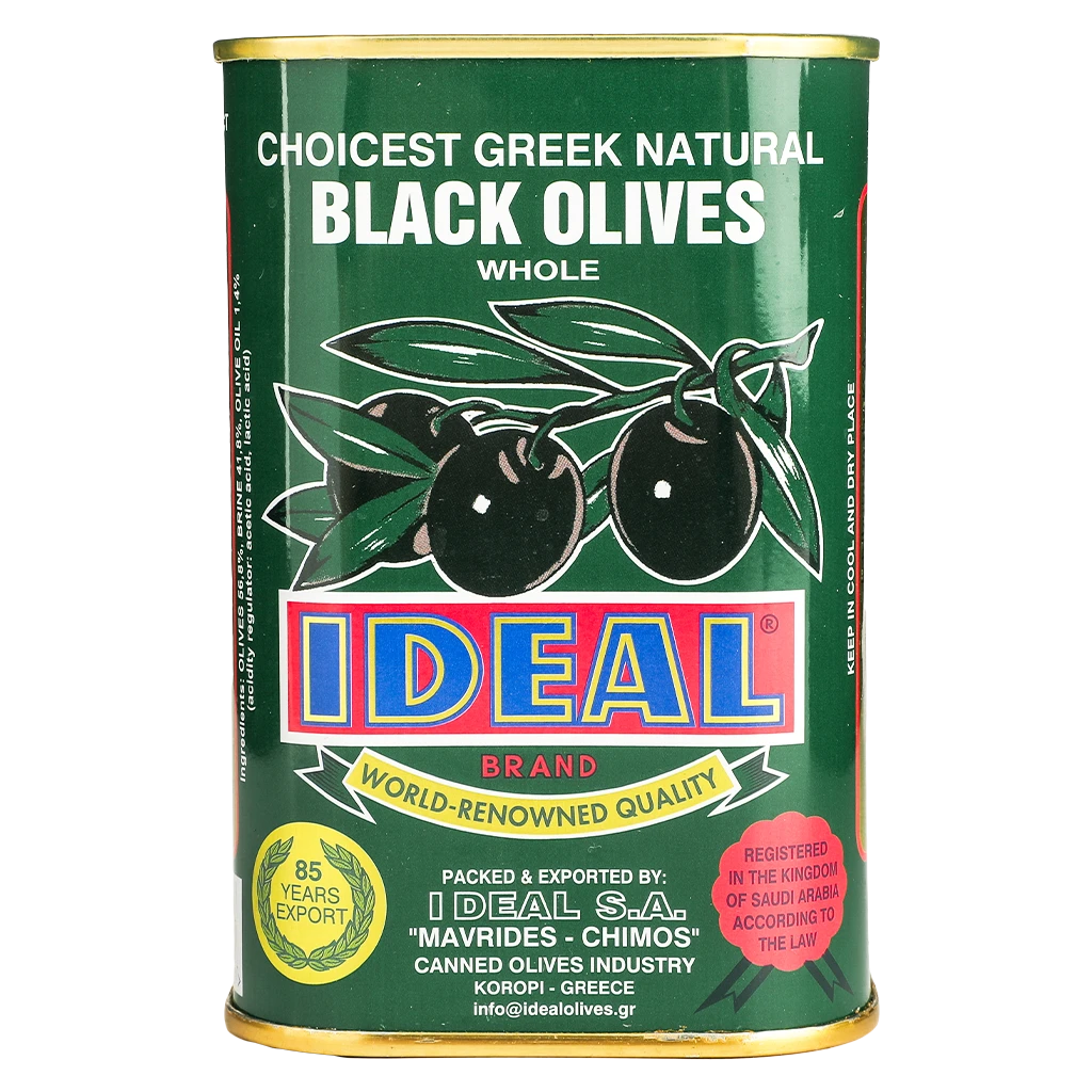 Ideal Greek Black Olives 250 gm