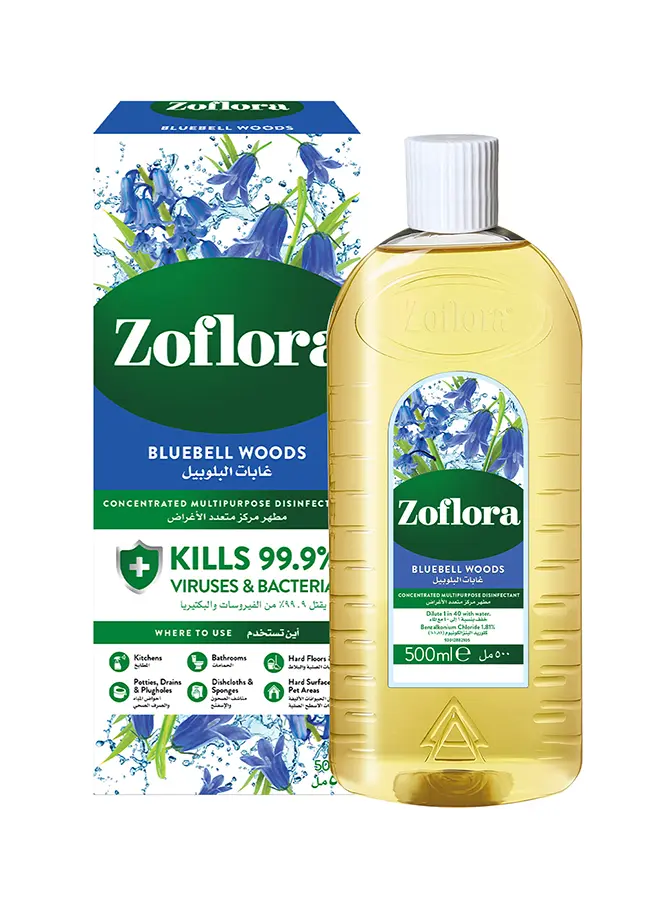 Zoflora Multipurpose disinfectant cleaner Bluebell Woods 500 ml - view 5