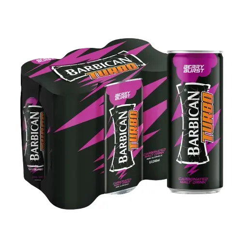 Barbican Turb Carbonated Malt Drink Berry Burst 240MlX6 - view 1
