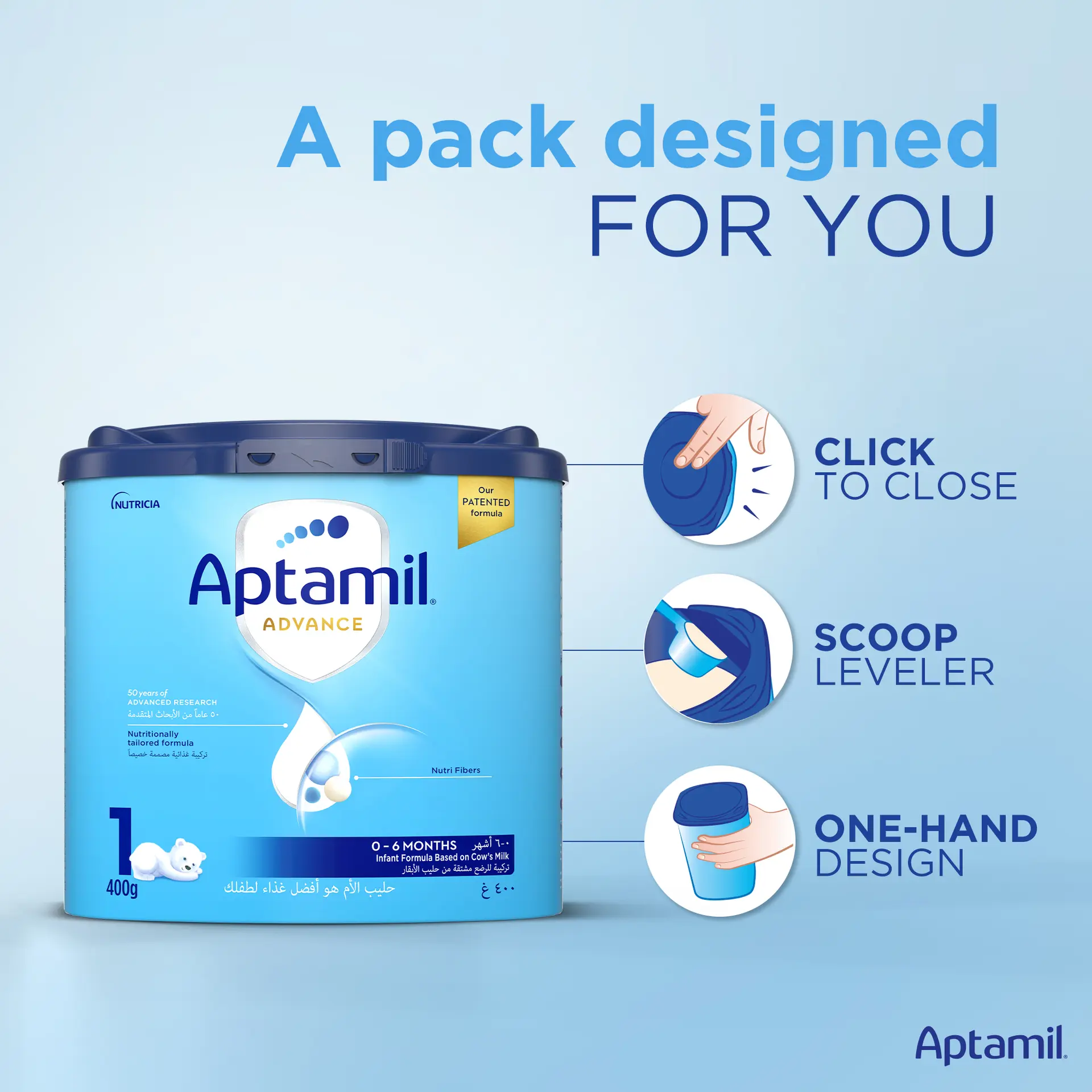 Aptamil Milk Stage 1 400 gm - view 4