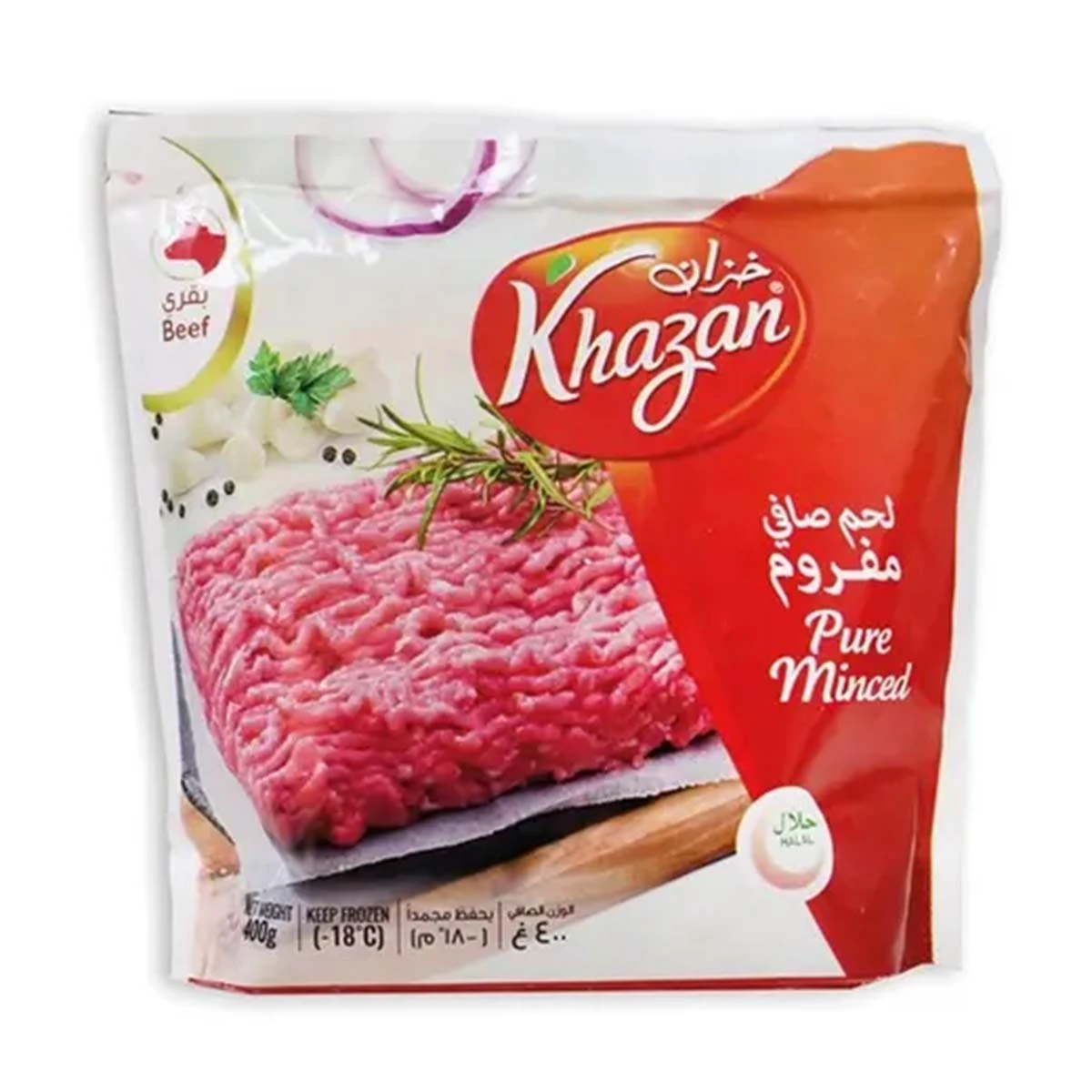 Khazan Beef Minced Square 400 gm
