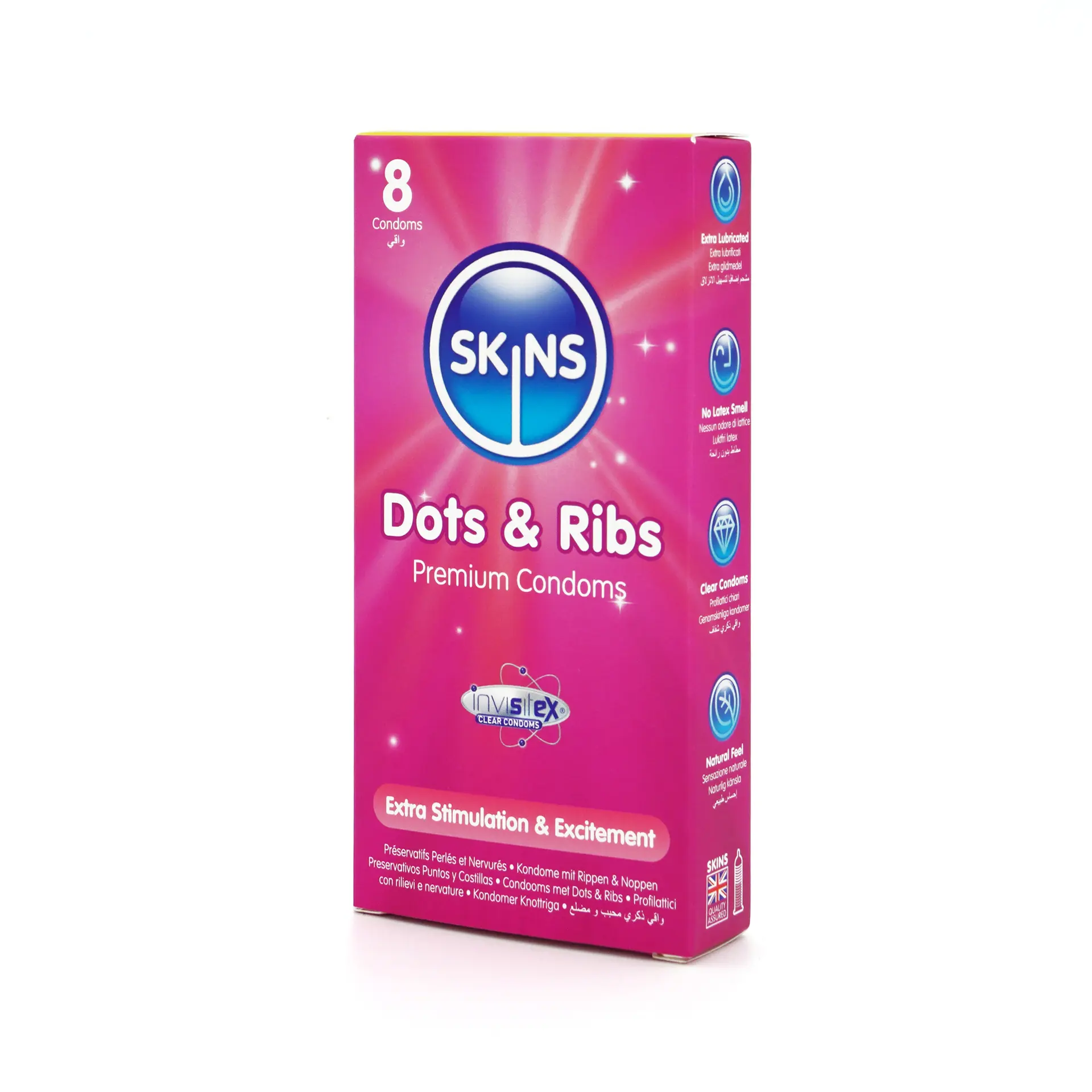 Skins Condom Dots & Ribs 8 Pack - view 3