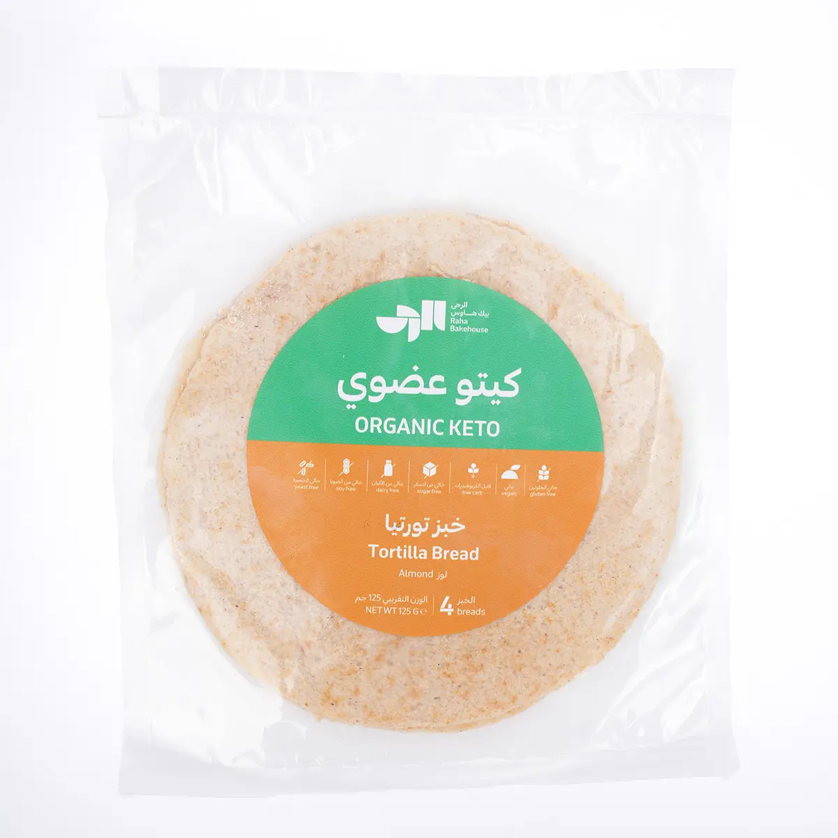 Raha Bakehouse Keto Bread Tortilla 4 pcs 125 gm - view 1