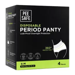 PeeSafe Disposable Period Panties S-M size 4 Panties 