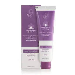 White Shell Moisturizing And Whitening Face And Body Lotion With Blue Nila 50 ml