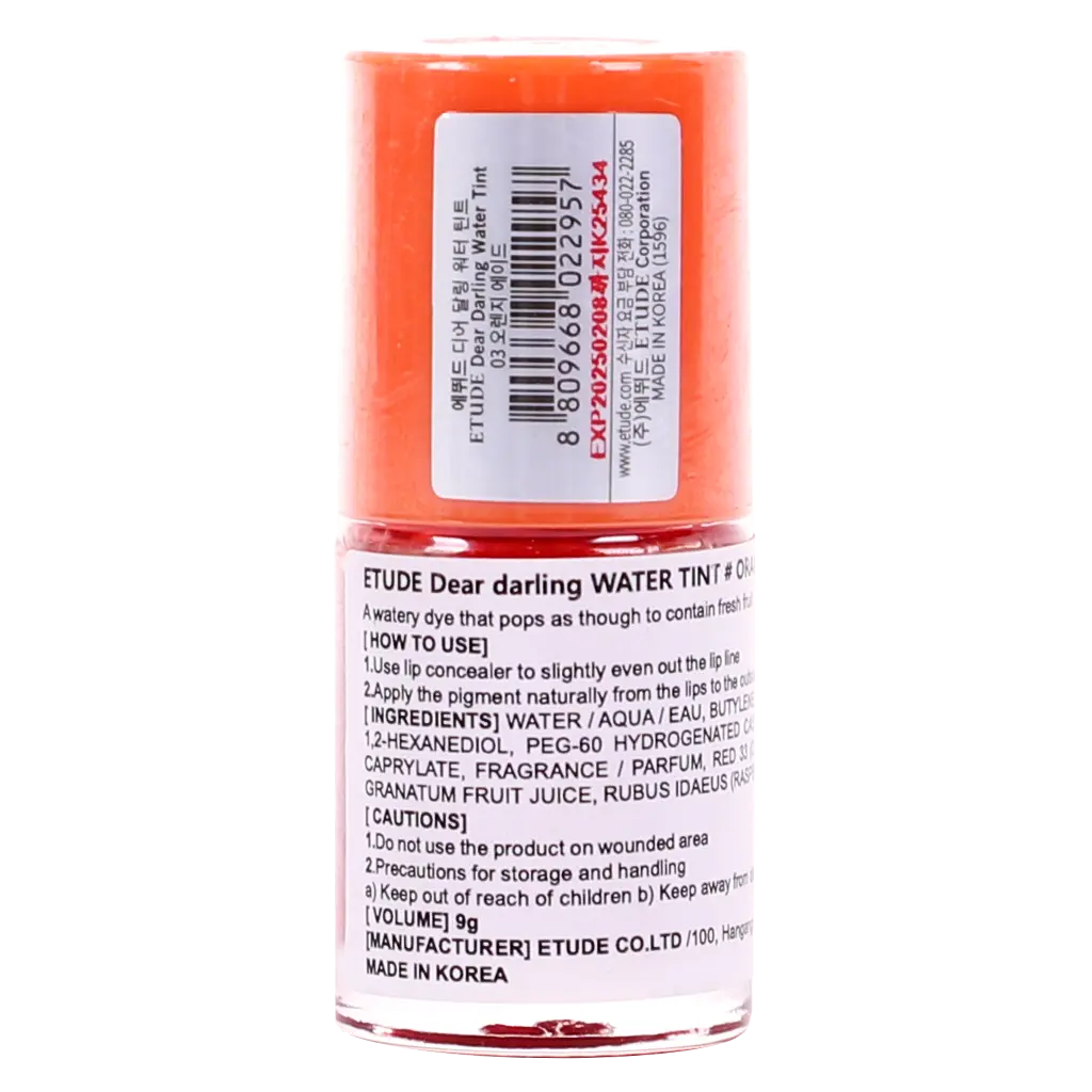 Etude House Dear Darling Water Lip Tint  Orange - view 4