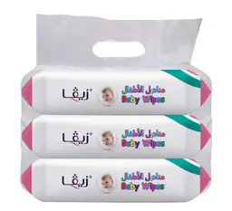 زيفا مناديل الأطفال المعطرة 3 × 80 منديل