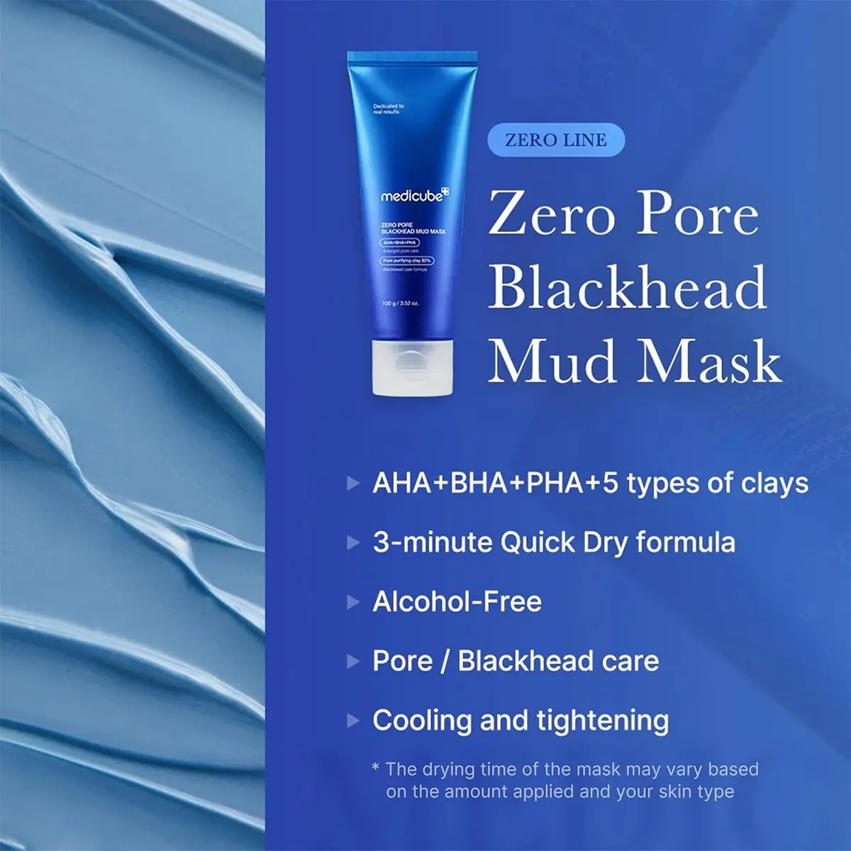 Medicube Zero Pore Blackhead Mud Mask 100 gm - view 10