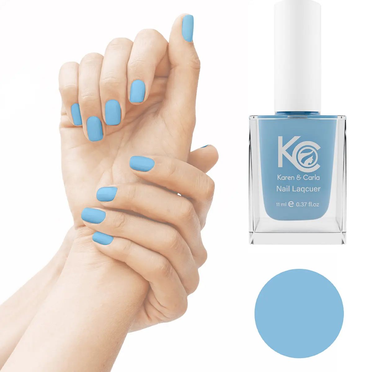 Karen And Carla Nail Lacquer Sky Blue 129 - view 2