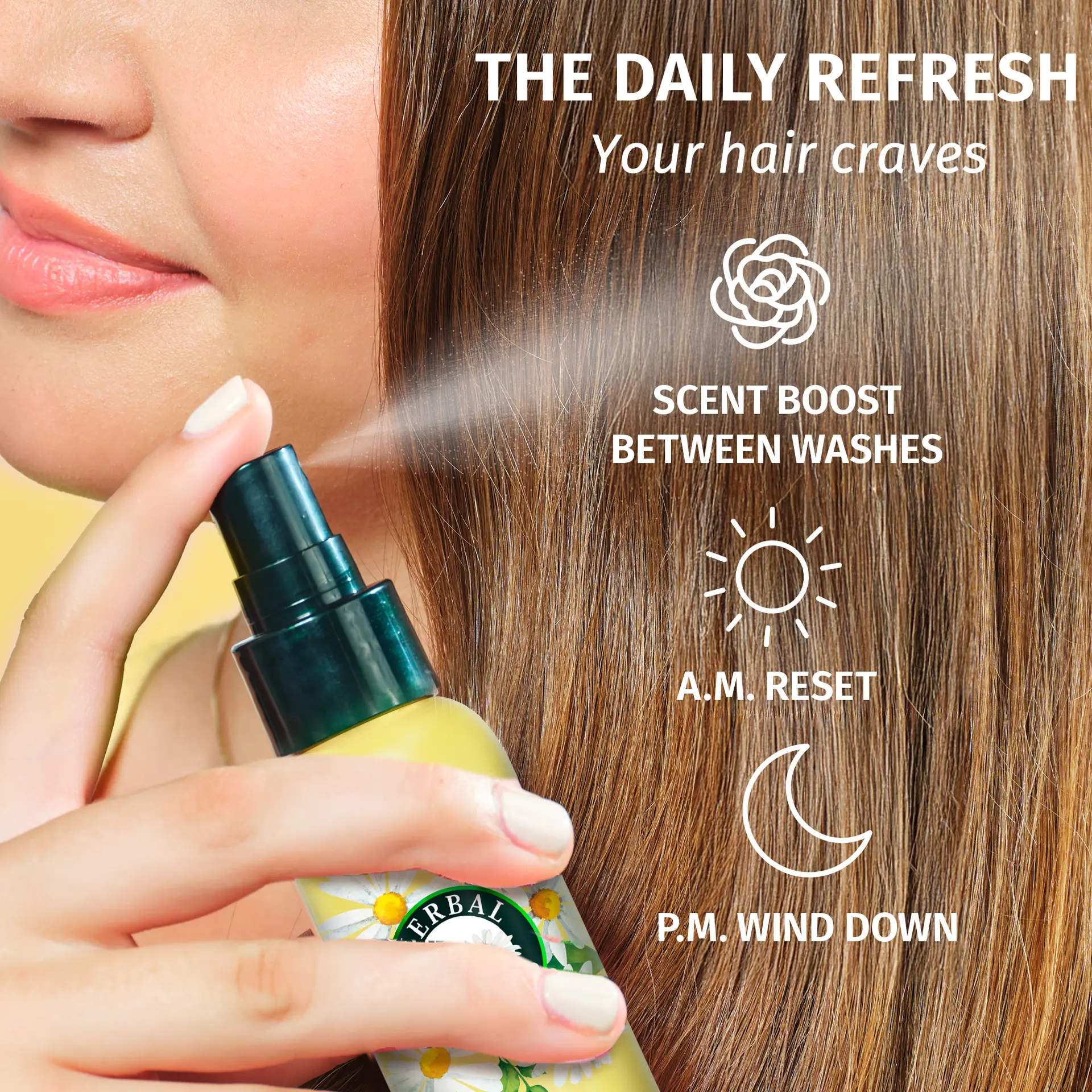 Herbal Essences Smooth & Shine Lightweight Conditioner Spray Chamomile Scent All In One 145 ml - view 4