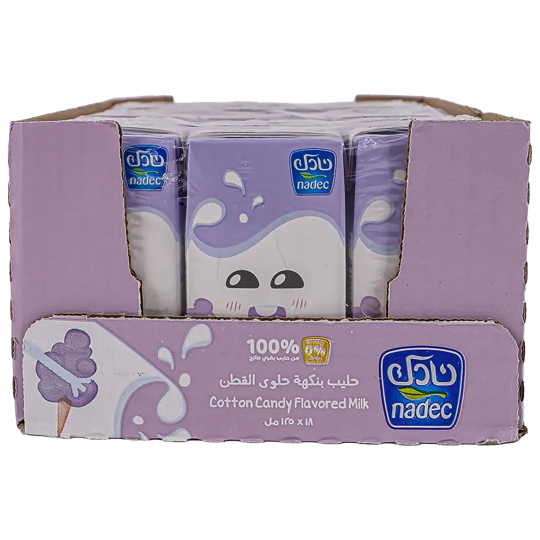 Nadec Cotton Candy Flavored Milk 18 pcs 125 ml - view 4