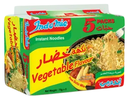 Indomie Noodle Vegetable Flavour Pack 5 pcs 75 gm