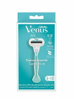 Gillette Venus Deluxe Smooth Sensitive Razor 1S Blades 5S Cartridges 2S