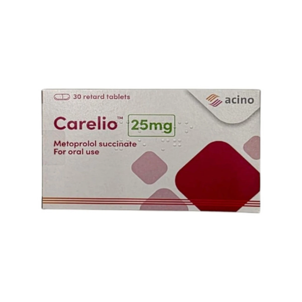 Carelio 25 Mg 30 Tablets
