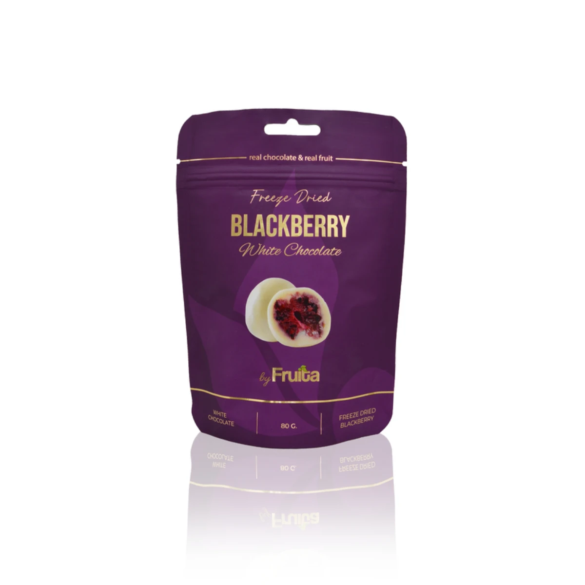 Fruita Blackberry Covered with White Chocolate 80 gm